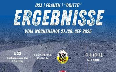 U23, Frauen und Dritte am Wochenende